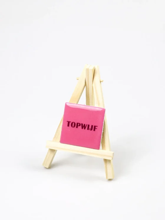 Magneet tegeltje - Topwijf (Excl. houten ezel)