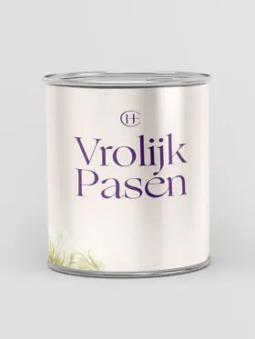 Blikje snoep – Vrolijk Pasen met haas