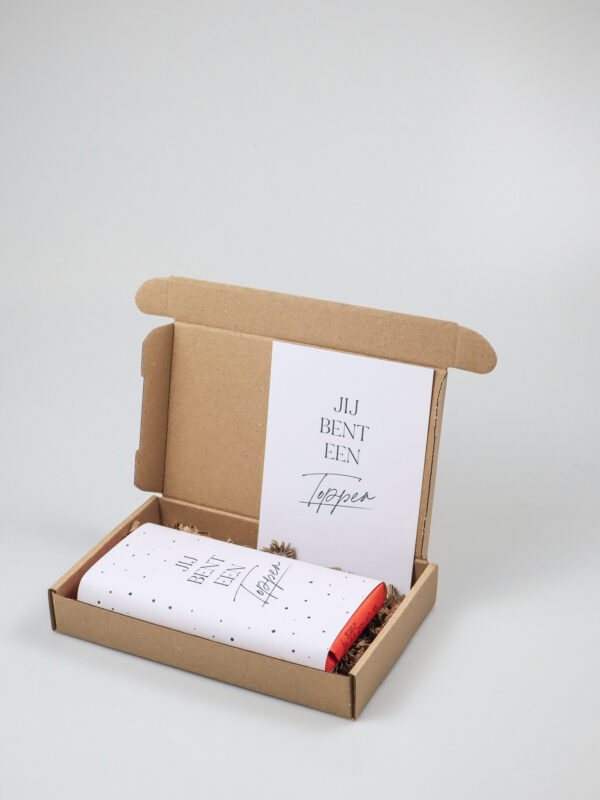 Brievenbuscadeau jij bent een topper met Tony's Chocolonely