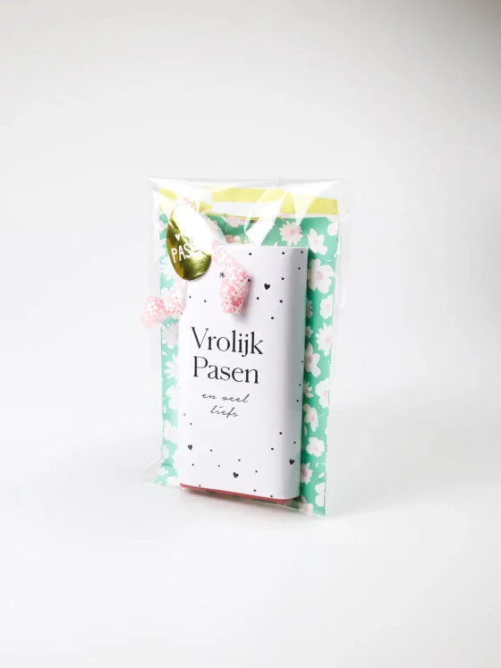 Tony Chocolonely chocoladereep cadeautje - Vrolijk Pasen en veel liefs