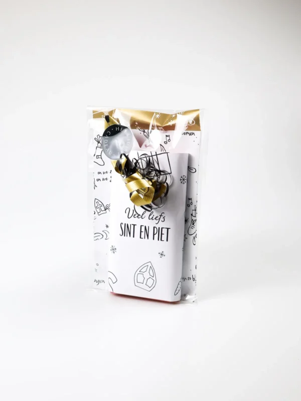 Tony Chocolonely chocoladereep cadeautje - Veel Liefs Sint & Piet