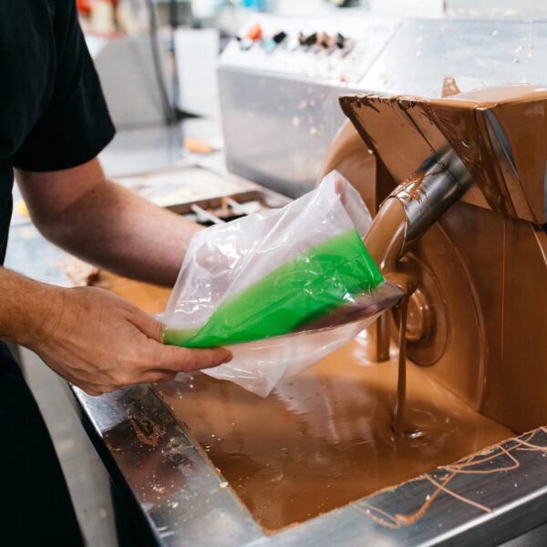 Chocolade paashaas - melk/discodip in geschenkdoos