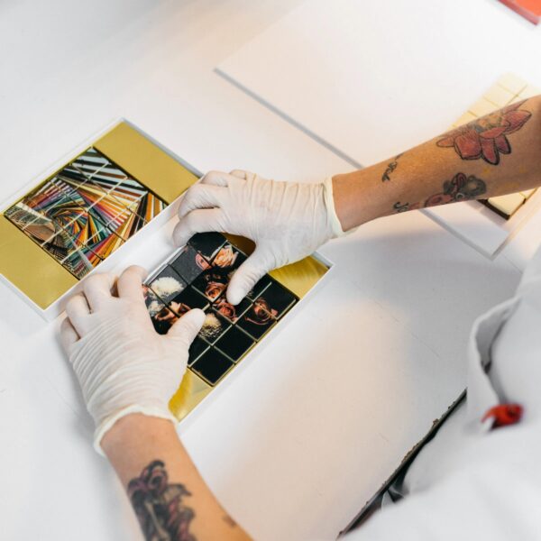 Chocolade wenskaart logo bonbons eigen ontwerp - Praliné