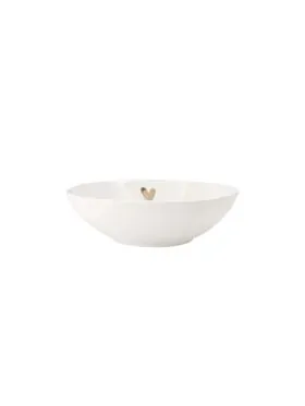 Zusss schaaltje hartje - wit/goud