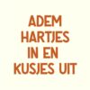 Magneettegeltje - Adem hartjes in en kusjes uit