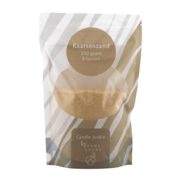 Kaarsenkorrels Beige 250gr met 8 lonten