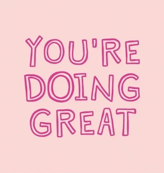 Magneettegeltje - You're doing great