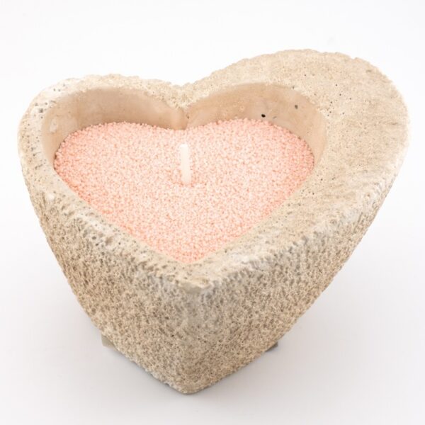 Kaarsenzand zachtroze 250gr met 8 lonten