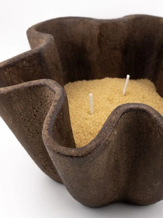 Kaarsenkorrels Beige 250gr met 8 lonten