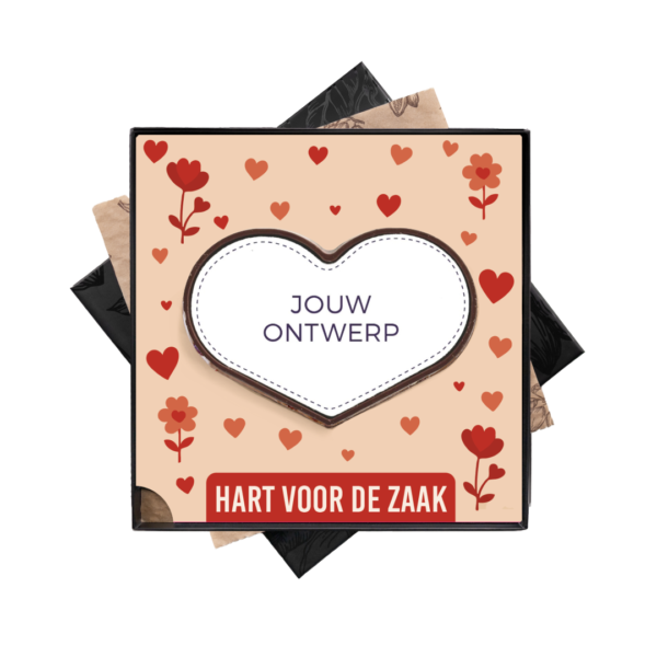 Chocolade Hart voor de zaak eigen ontwerp - Luxe geschenkdoos