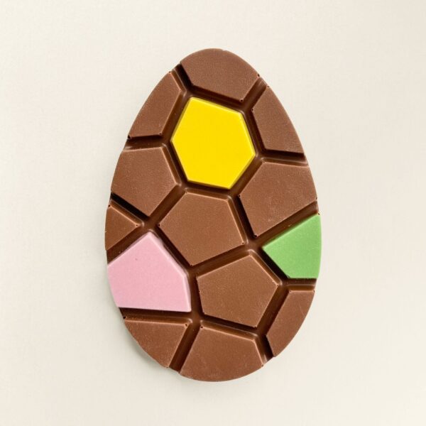 Chocolade paasei - melk in verzenddoos