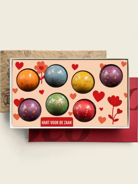 Bonbons luxe Domes hart voor de zaak - geschenkdoos