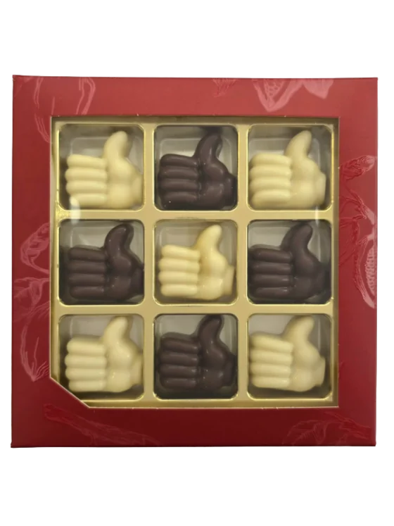 Chocolade duimpjes - Geschenkdoos 9 stuks