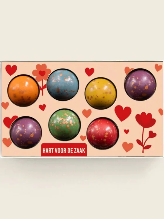 Bonbons luxe Domes hart voor de zaak - geschenkdoos