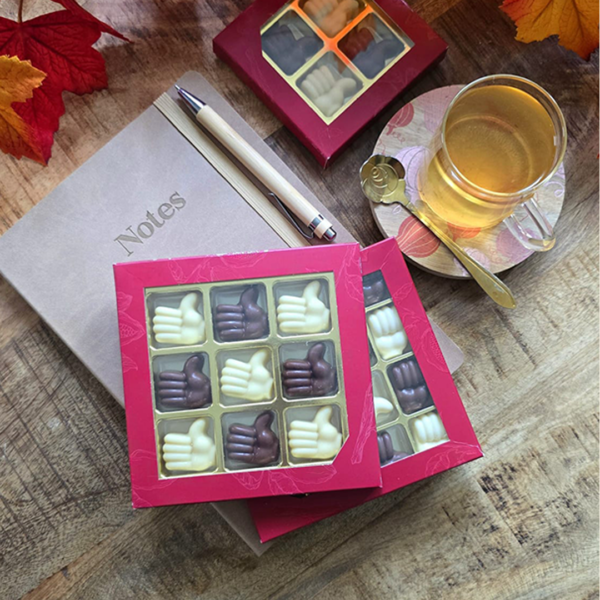 Chocolade duimpje wit - geschenkdoos 16 stuks