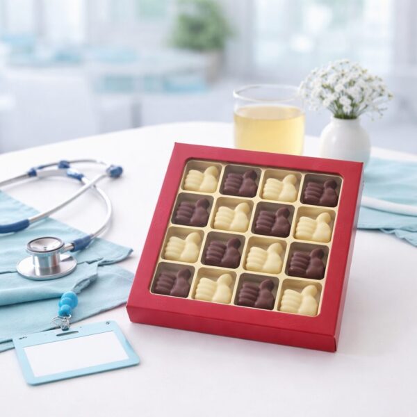 Chocolade duimpje wit - geschenkdoos 16 stuks