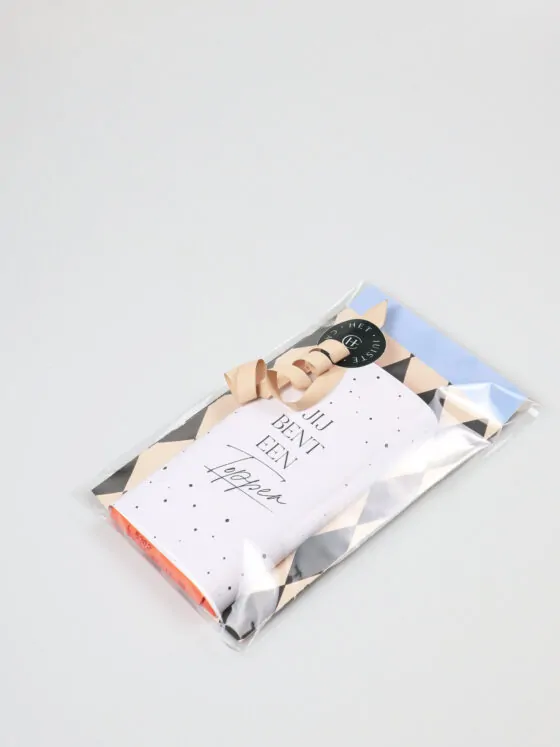 Klein cadeau topper chocolade - Jij bent een topper