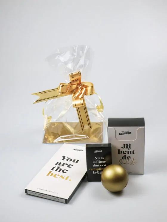 Luxe cadeauzak compliment - Jij bent de leukste