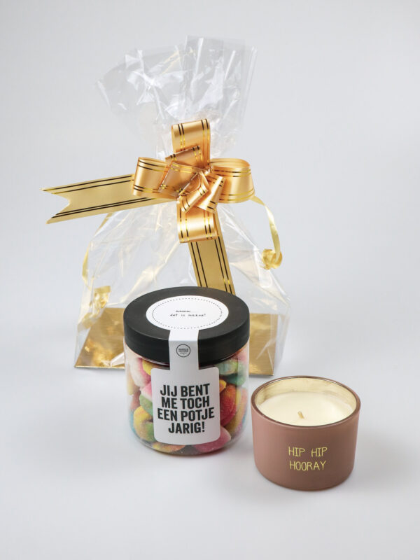 luxe cadeauzak jarig-1 Luxe cadeauzak jarig - Jij bent me toch een potje jarig