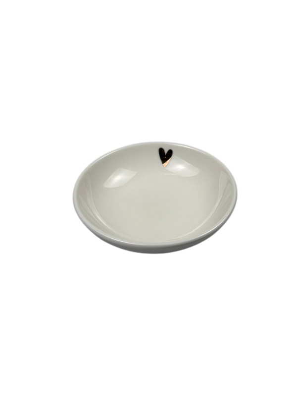 Zusss schaaltje hartje - wit/goud Zusss schaaltje hartje - wit/goud
