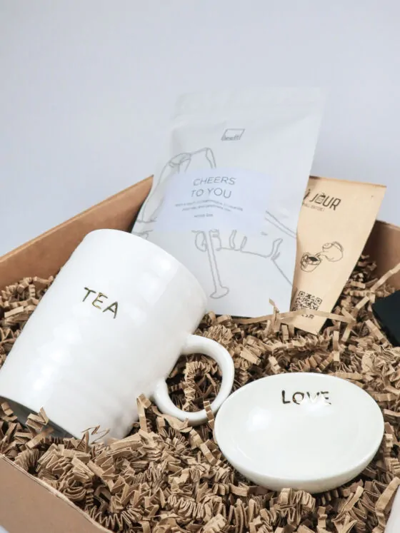 Cadeaupakket Zusss met koffie, thee en chocolade