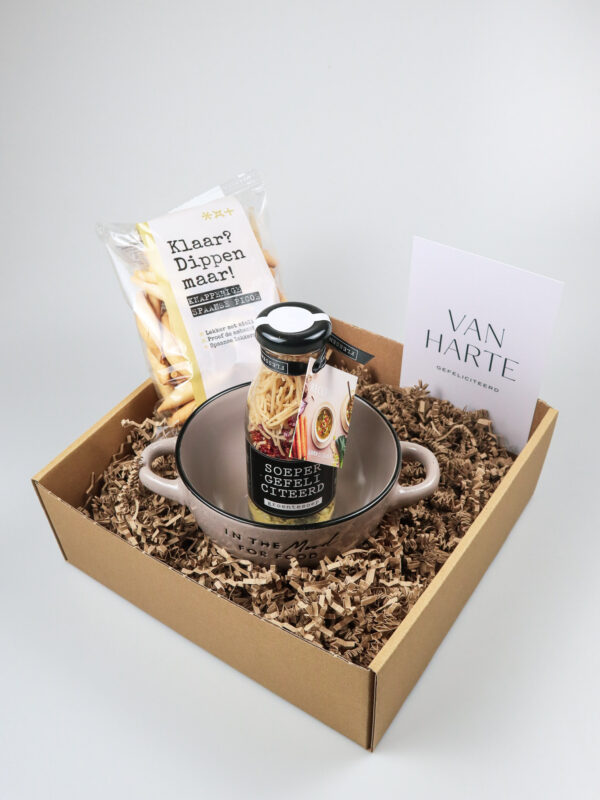 Cadeaupakket soeper gefeliciteerd!