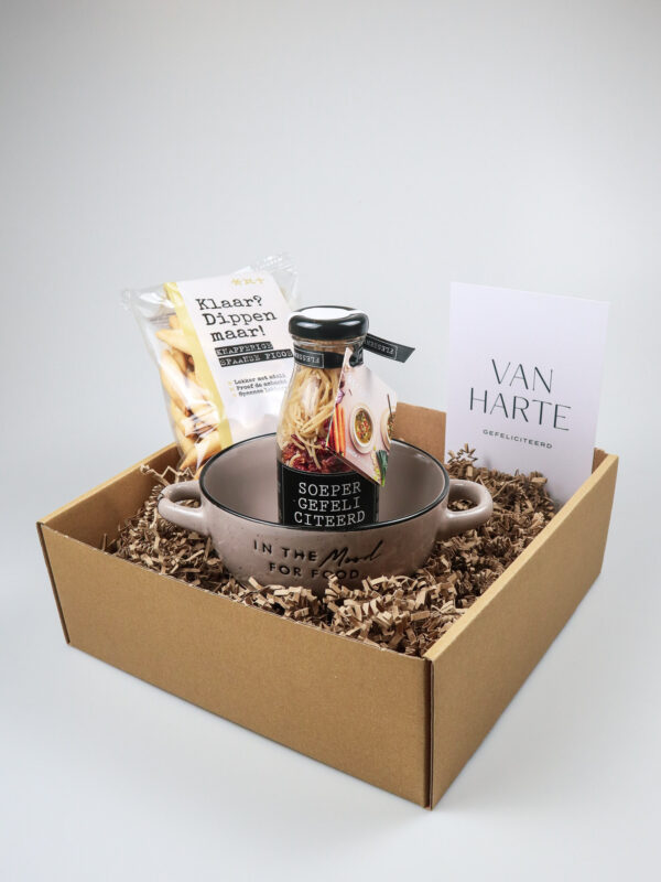 Cadeaupakket soeper gefeliciteerd!