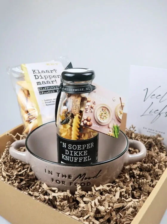 Cadeaupakket een soeper dikke knuffel