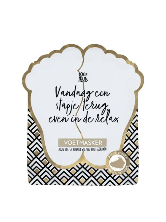Voetenmasker – Vandaag een stapje terug, even in de relax