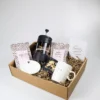 Cadeaupakket koffie & thee moment – cafetière, Zusss mok en lekkernijen