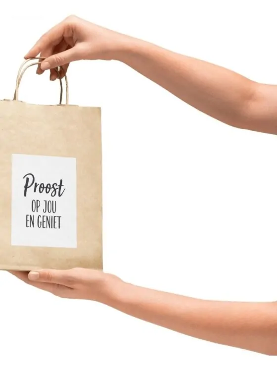 cadeautas proost en geniet