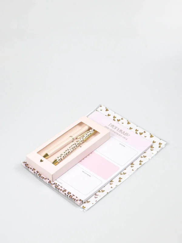 Dagplanner cadeau met set pennen