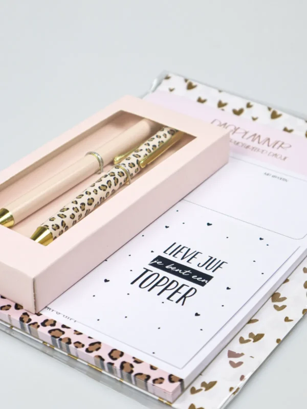 Juffencadeau dagplanner met set pennen