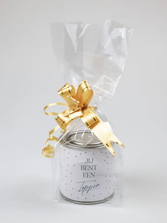Blikje snoep cadeau - Jij bent een topper