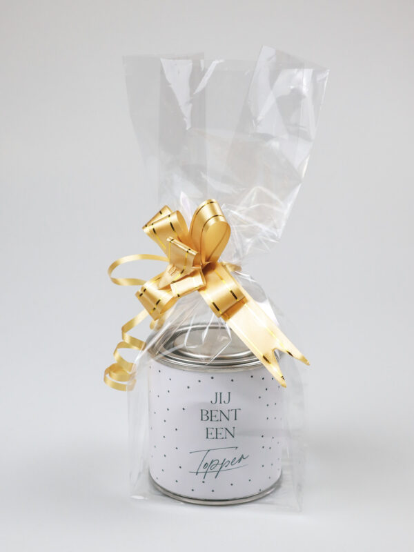 Blikje snoep cadeau - Jij bent een topper