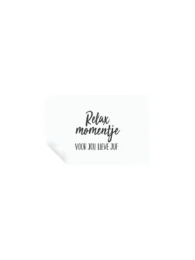 relax momentje voor jou lieve juf ligggend