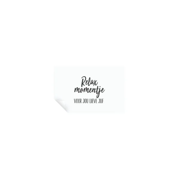relax momentje voor jou lieve juf ligggend